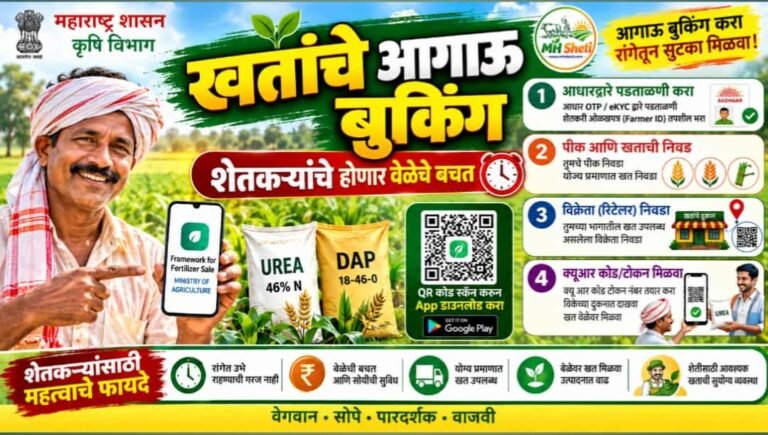 रासानिक खतासाठी करावे लागणार बुकिंग,असं करा ऑनलाईन Framework for Fertilizer Sale App Online